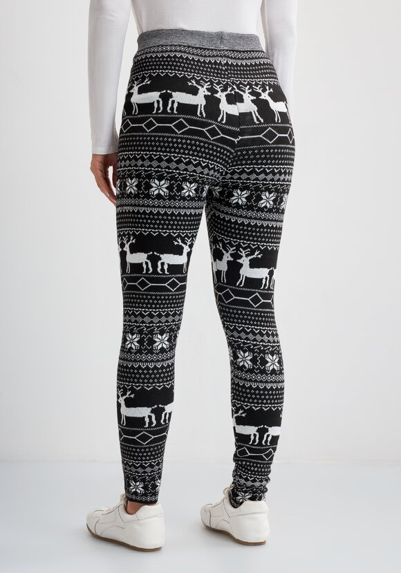 Лосины с принтом утепленные на меху шир.  580, рис. 3