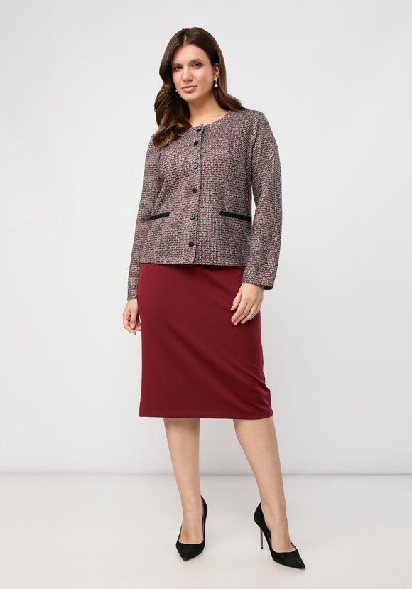 Пиджак укороченный прямого кроя на пуговицах шир.  580, рис. 2