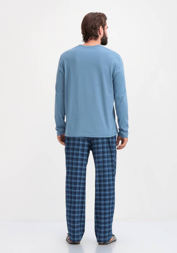 Костюм домашний с принтом на лонгсливе шир.  750, рис. 3