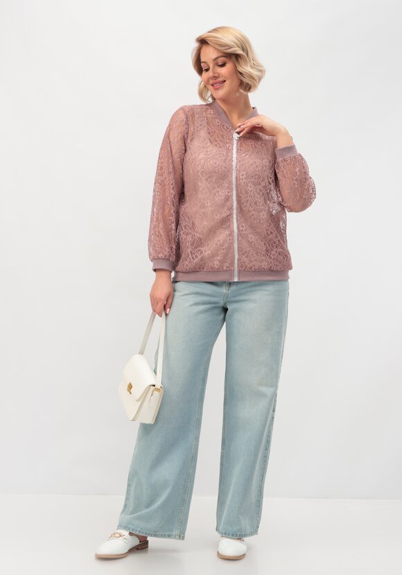 Бомбер кружевной шир.  580, рис. 2