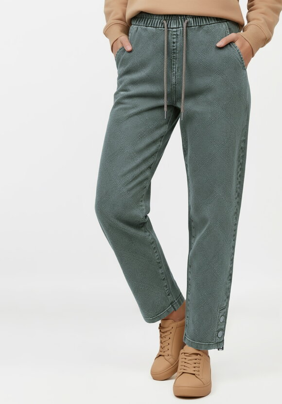 Джинсы с фактурным узором шир.  580, рис. 7