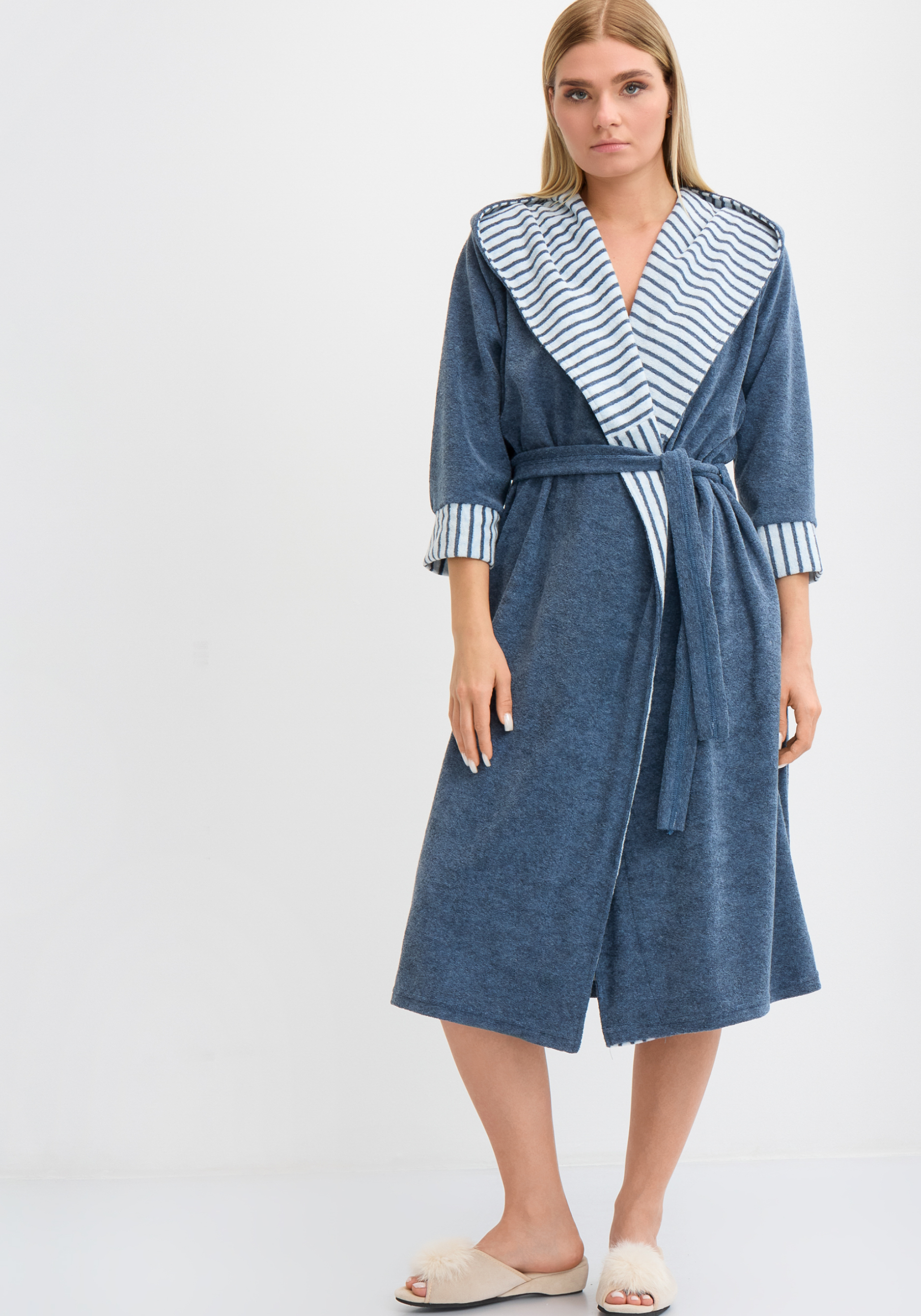 

Халат "Морскoй бриз", Синий