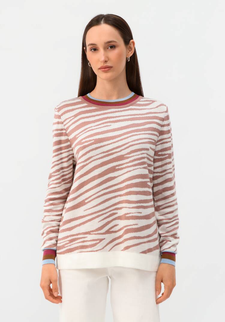 Джемпер с жаккардовым рисунком шир.  750, рис. 4