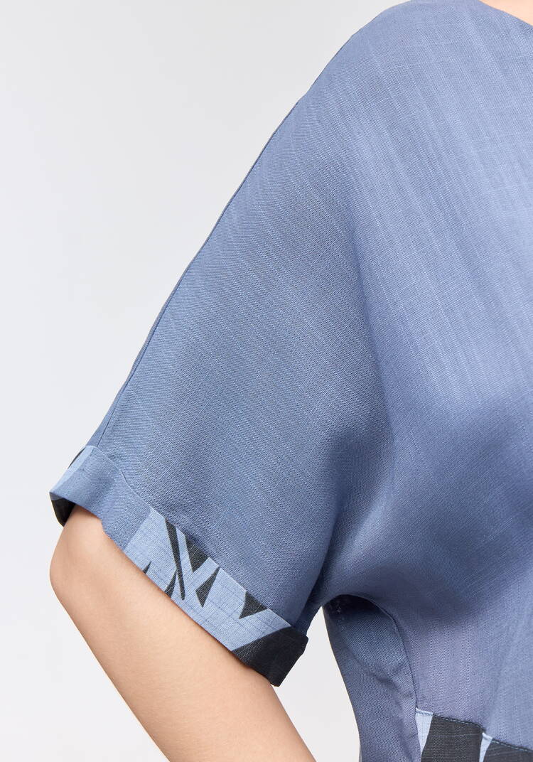 Костюм из вискозы: блуза с юбкой шир.  750, рис. 7