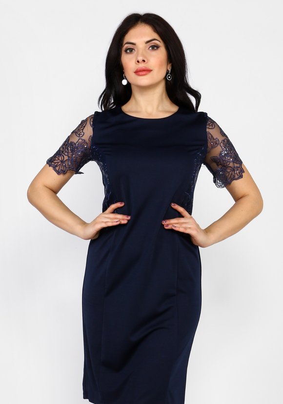 Костюм кружевной: платье и кардиган шир.  580, рис. 13