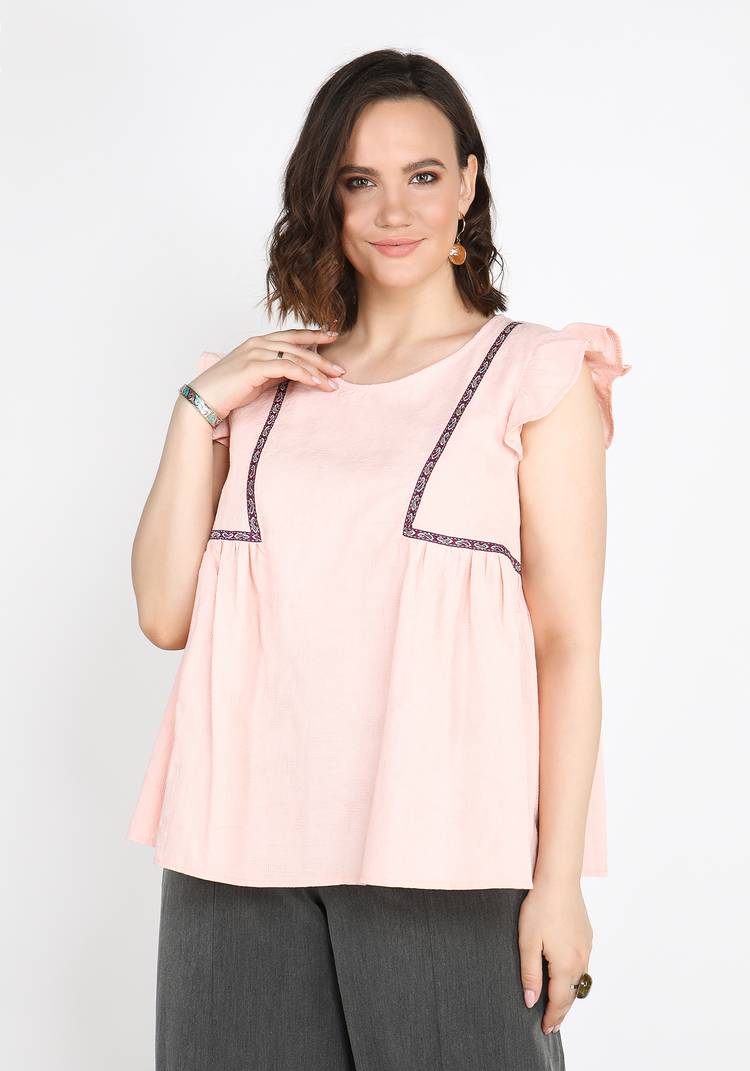 Блуза с рукавом крылышком шир.  750, рис. 5