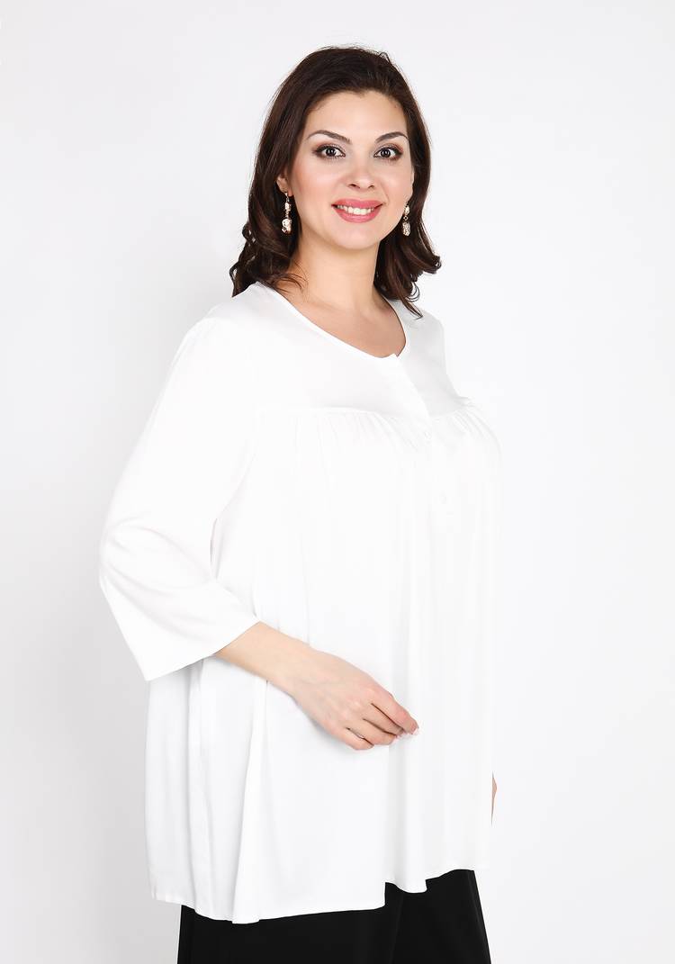 Блуза свободного кроя на пуговичках шир.  750, рис. 7