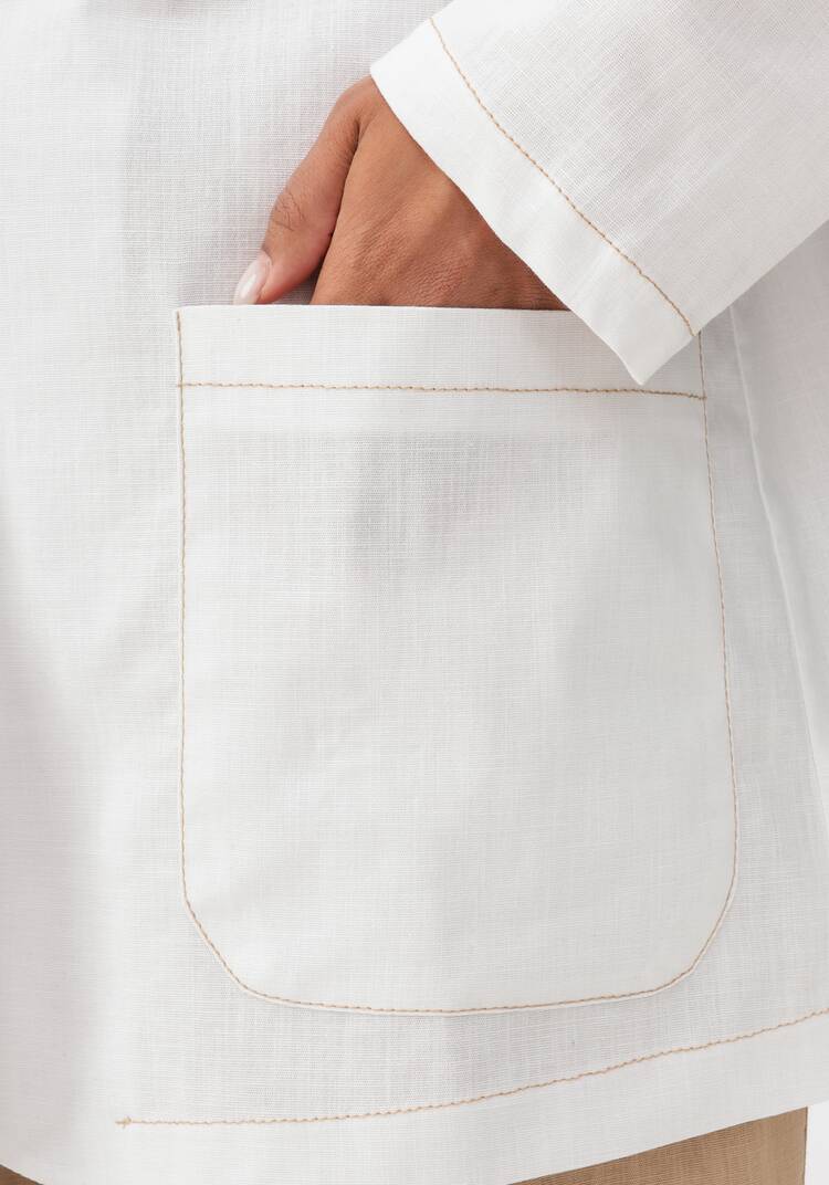 Пиджак изо льна однобортный шир.  750, рис. 5