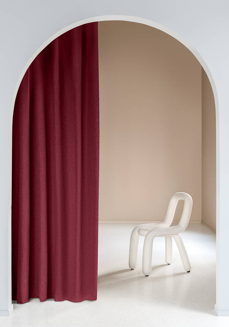 Портьера из рогожки Акварель шир.  750, рис. 2