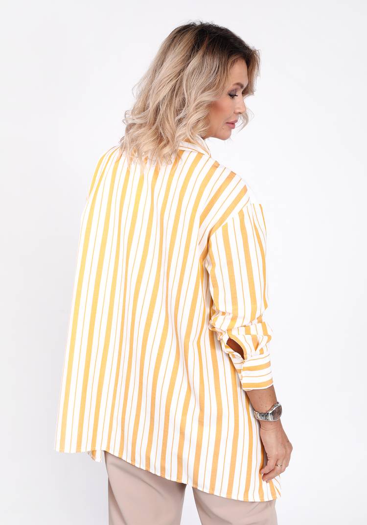 Блуза комбинированная в полоску шир.  750, рис. 7