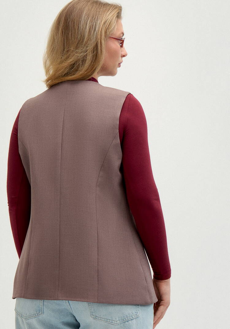 Жилет классический на подкладке шир.  750, рис. 3