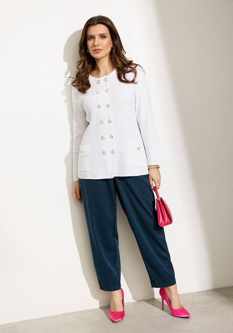 Жакет на пуговицах с жемчугом шир.  750, рис. 21