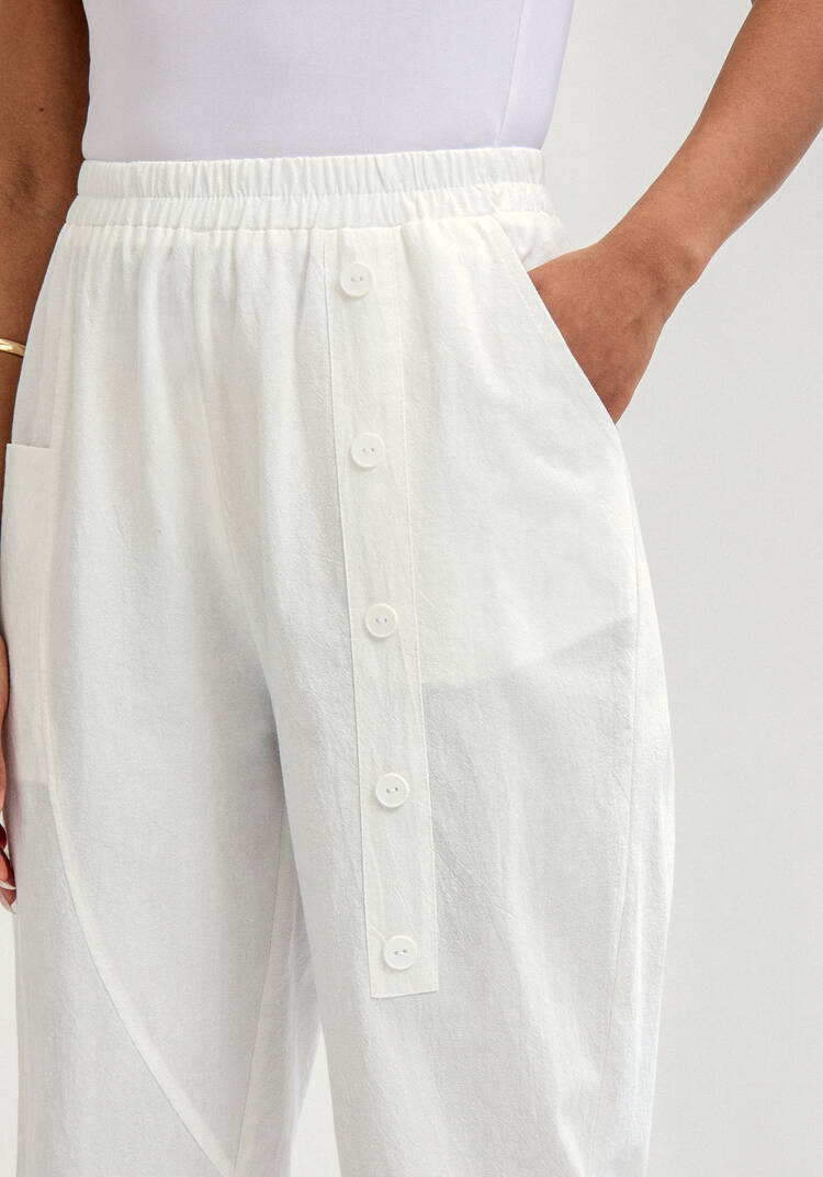 Брюки с декоративной планкой и карманами шир.  750, рис. 13