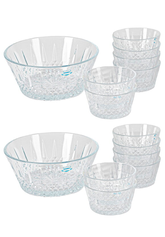 Набор стеклянных салатников, 14 предметов шир.  580, рис. 1