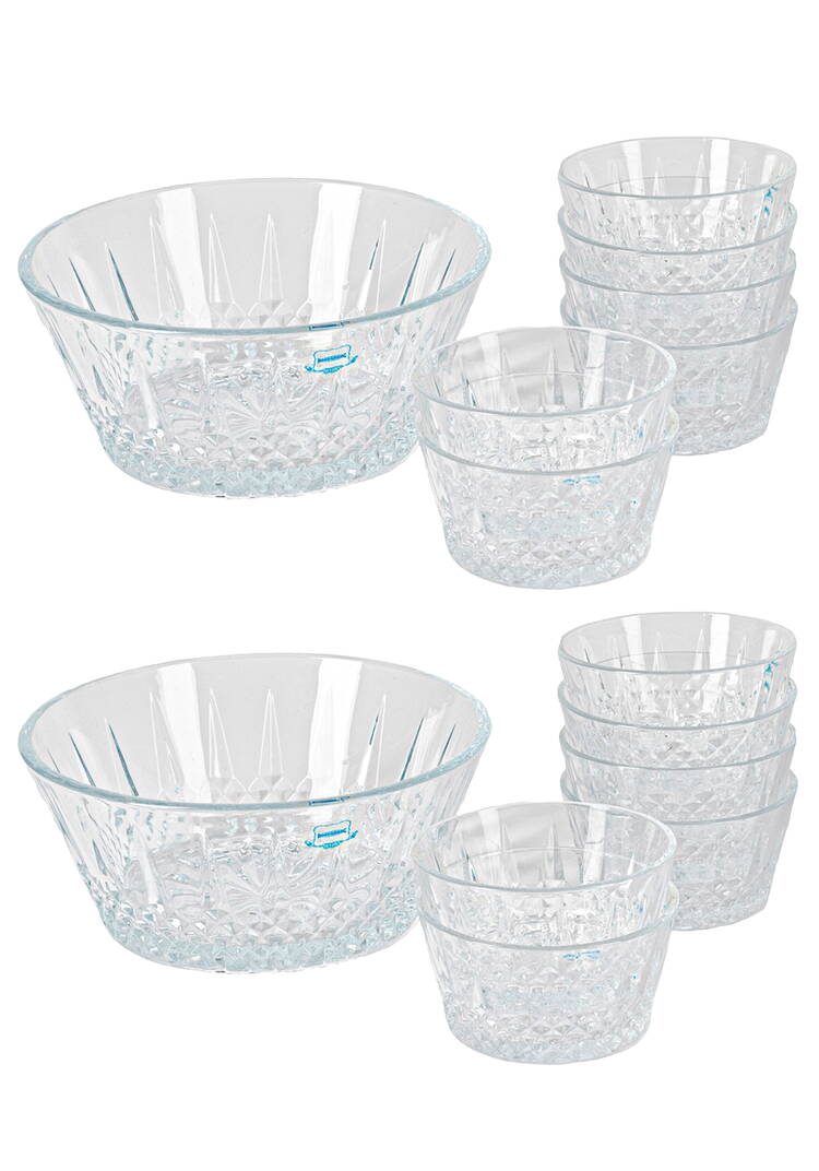 Набор стеклянных салатников, 14 предметов шир.  750, рис. 1