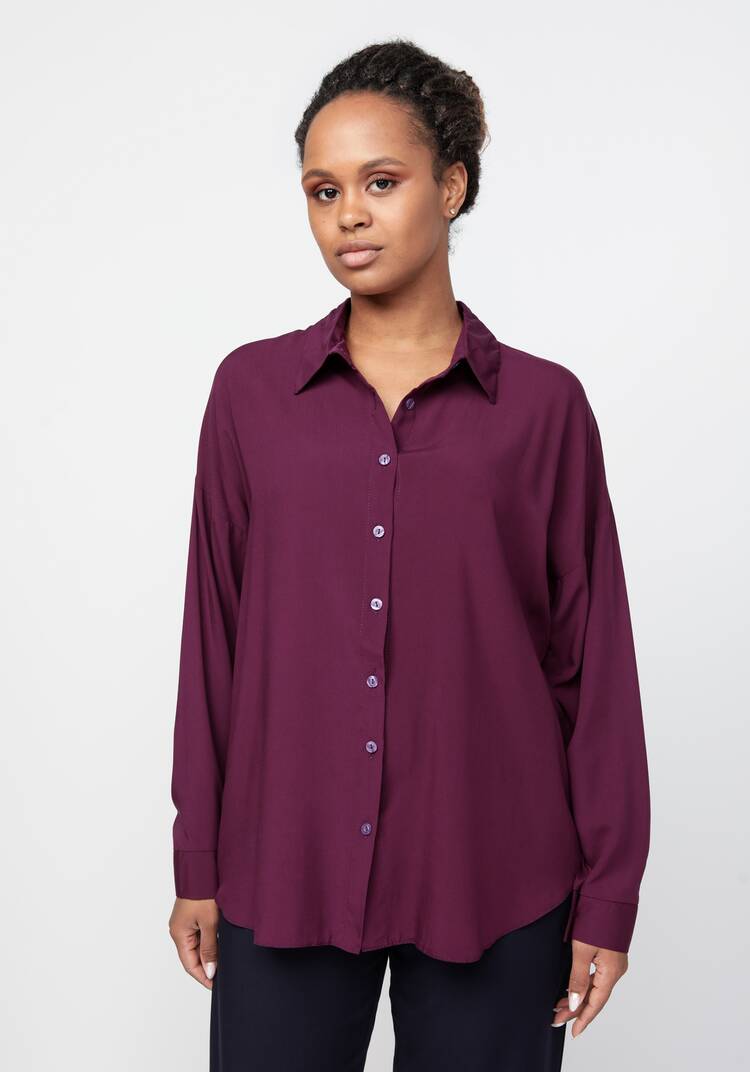 Рубашка свободного кроя с длинным рукавом шир.  750, рис. 20