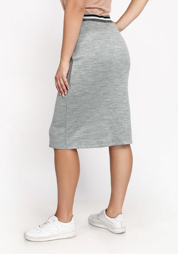 Юбка на резинке с разрезом спереди шир.  580, рис. 2