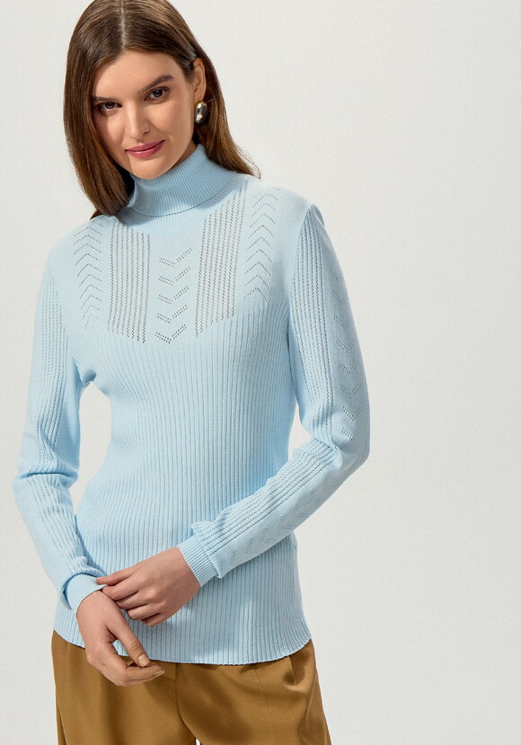 Водолазка из вискозы с узором шир.  580, рис. 25