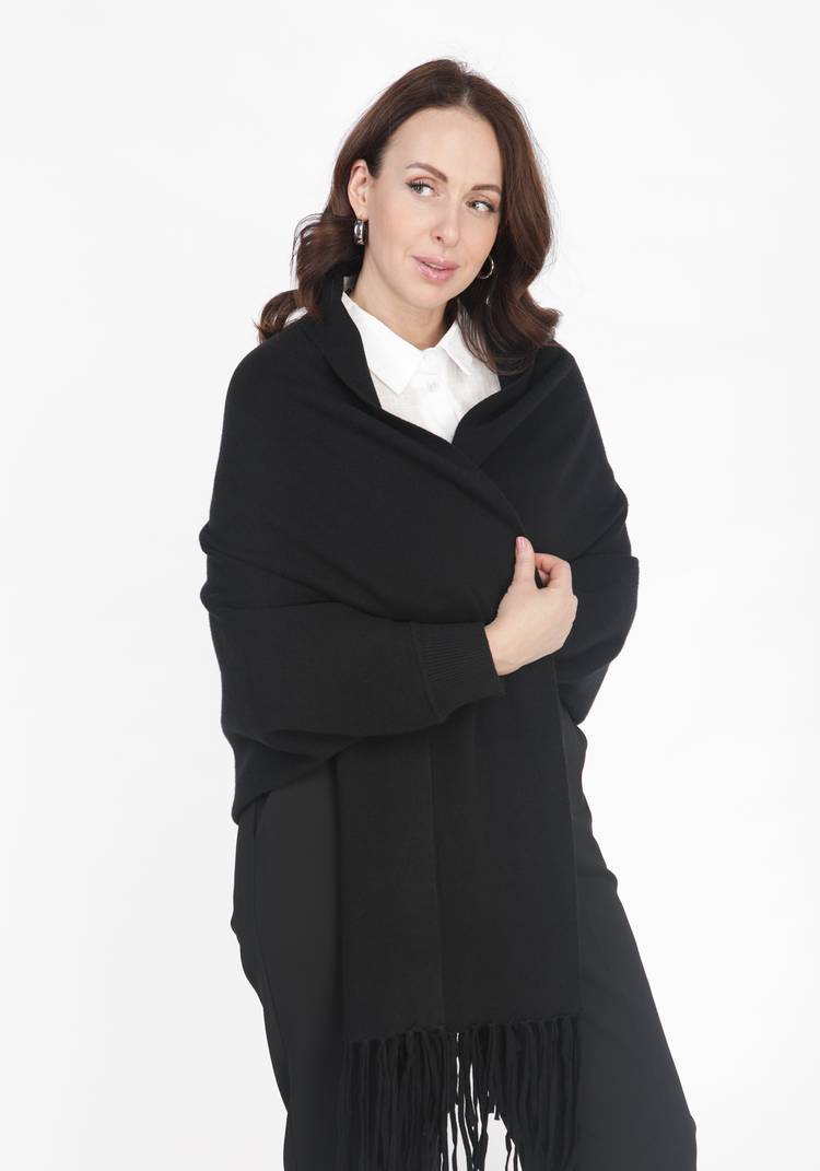Кардиган декорированный бахромой шир.  750, рис. 1