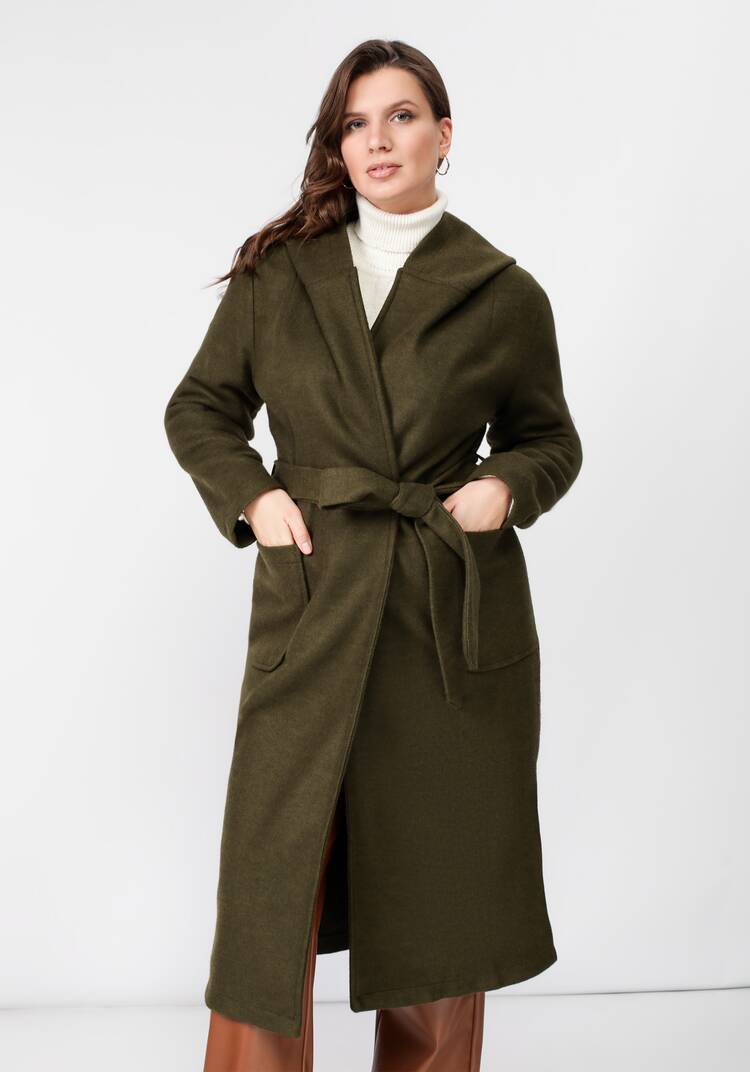 Пальто удлиненное с поясом шир.  750, рис. 28