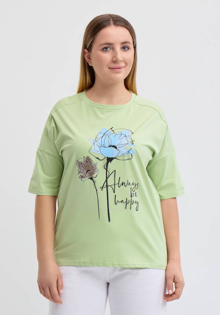 Футболка с флоральным принтом шир.  750, рис. 14