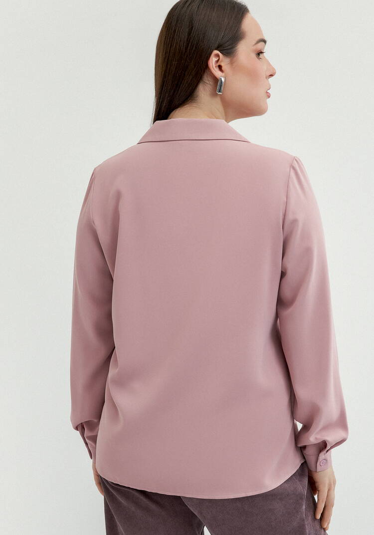 Блуза с отложным воротником с пуговицами шир.  750, рис. 12