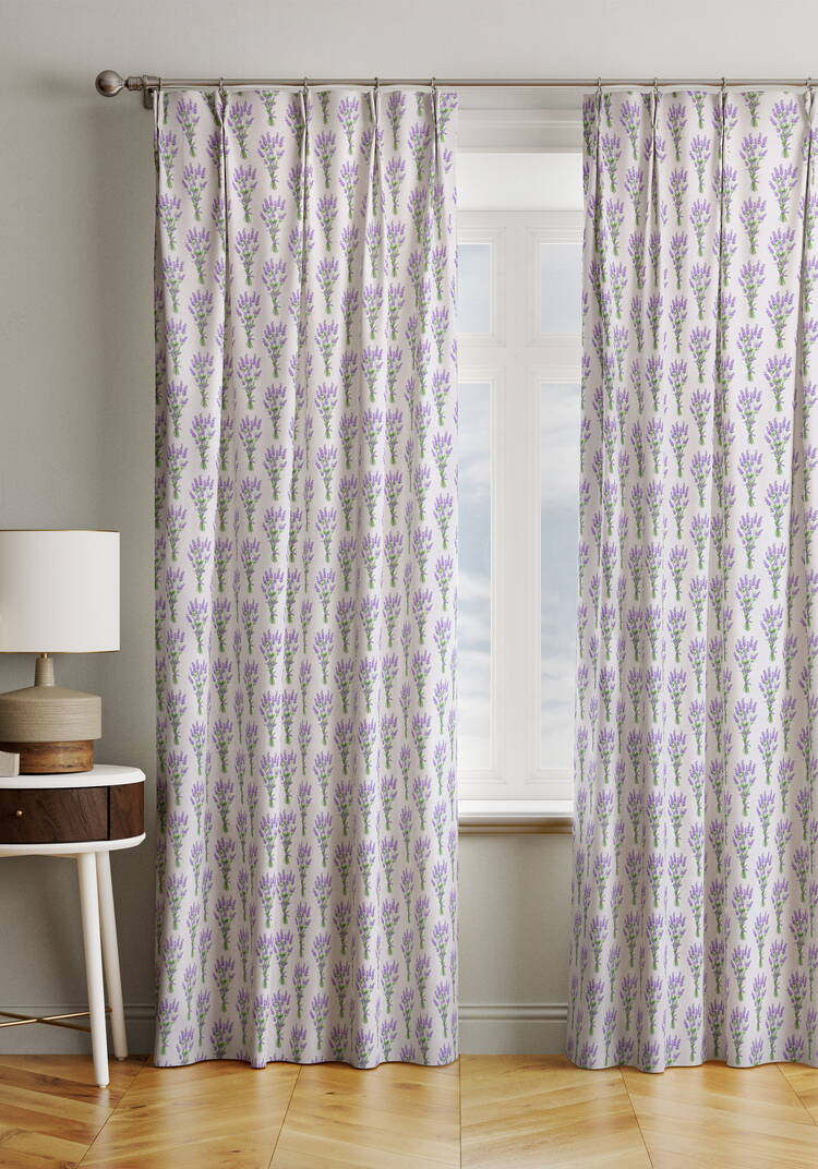 Штора из рогожки Лаванда шир.  750, рис. 7