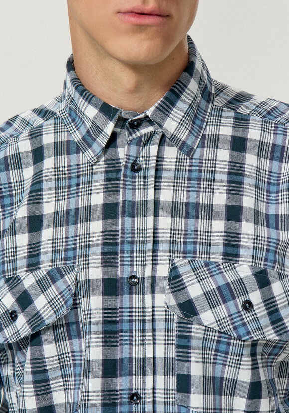 Рубашка с коротким рукавом на пуговицах шир.  580, рис. 6