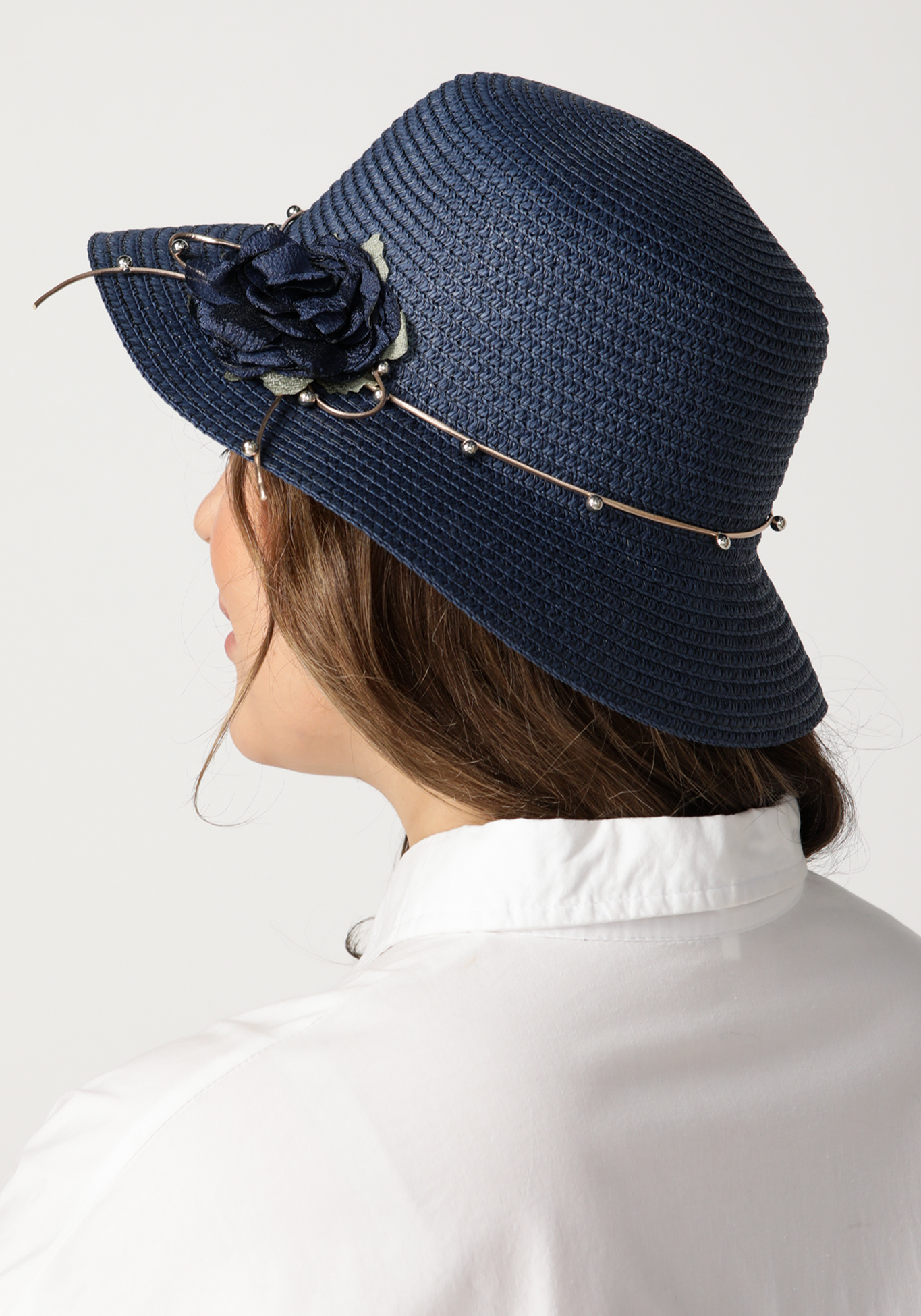 Шляпа «Прекрасная роза» Rossini, цвет белый, размер 58 - фото 8