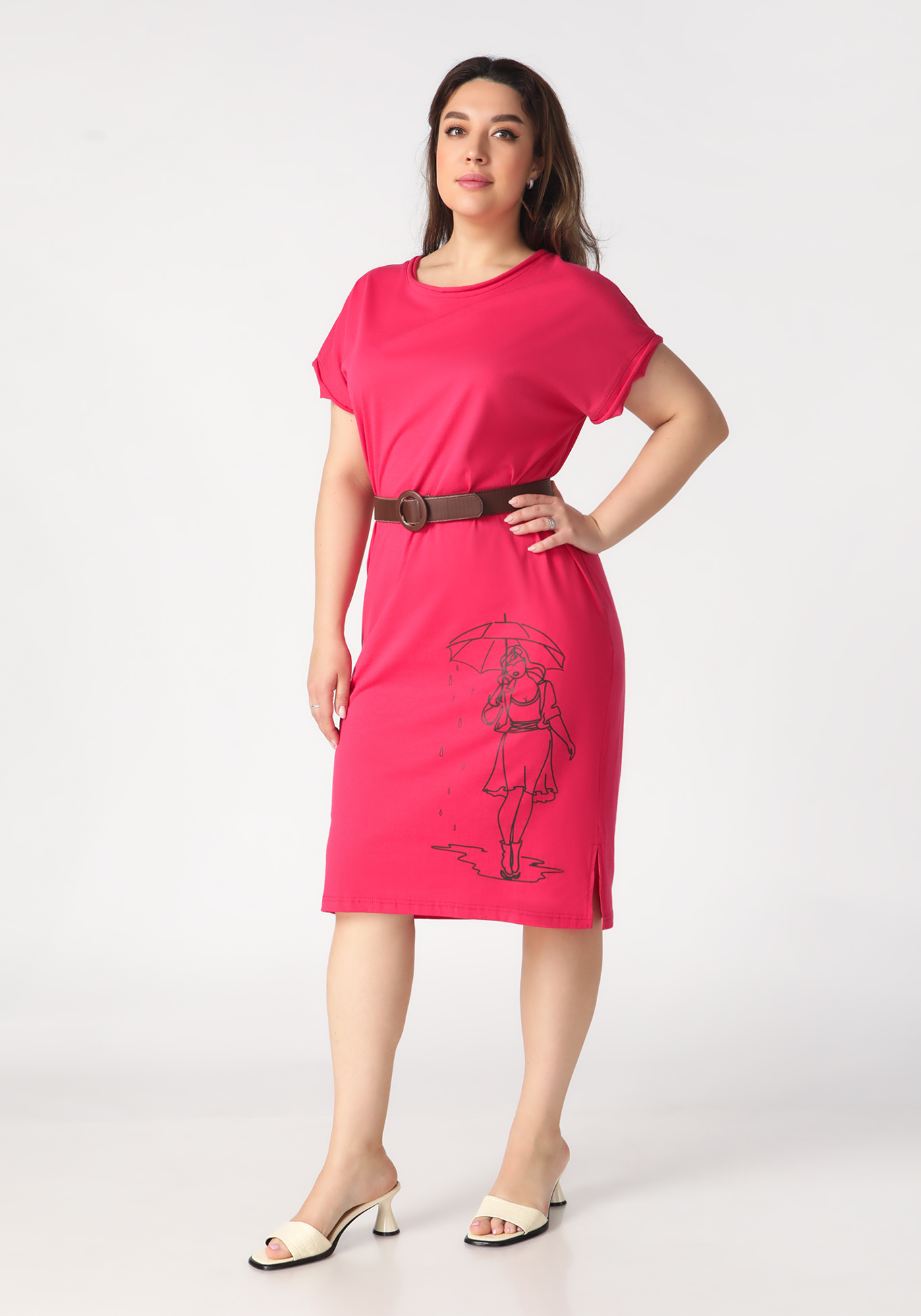 Платье «Легкая прогулка» ZORY, размер 50, цвет красный - фото 3