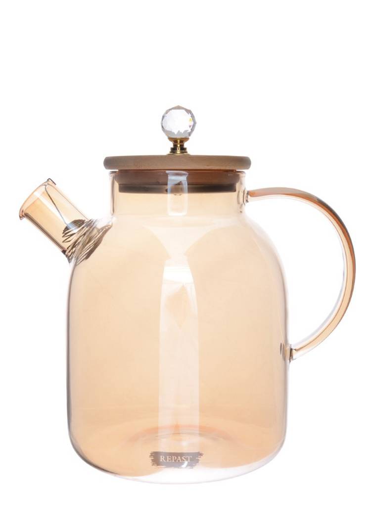 Стеклянный заварочный чайник Янтарь шир.  750, рис. 1