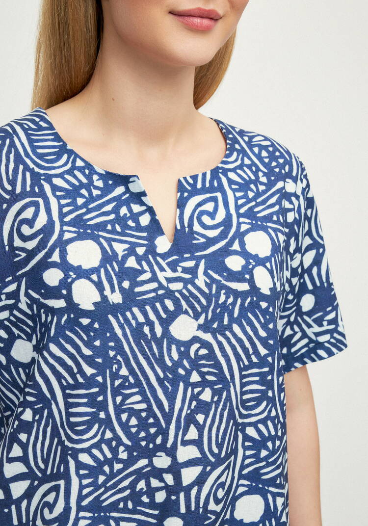 Блуза Путешествие мечты шир.  750, рис. 12