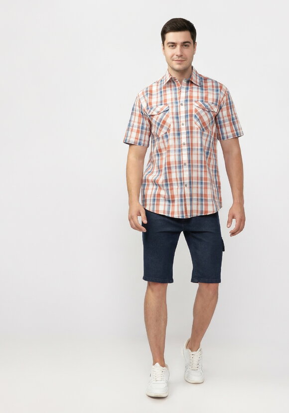 Рубашка в клeтку Дэвид шир.  580, рис. 2