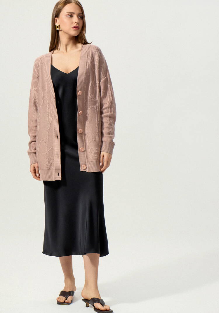 Кардиган удлиненный с абстрактным рисунком шир.  750, рис. 16