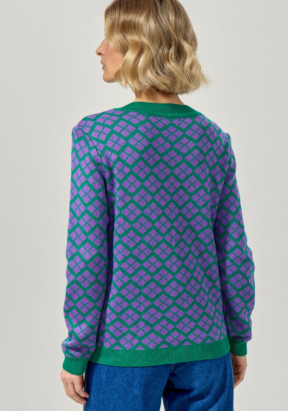 Джемпер женский с V-образным вырезом шир.  580, рис. 17