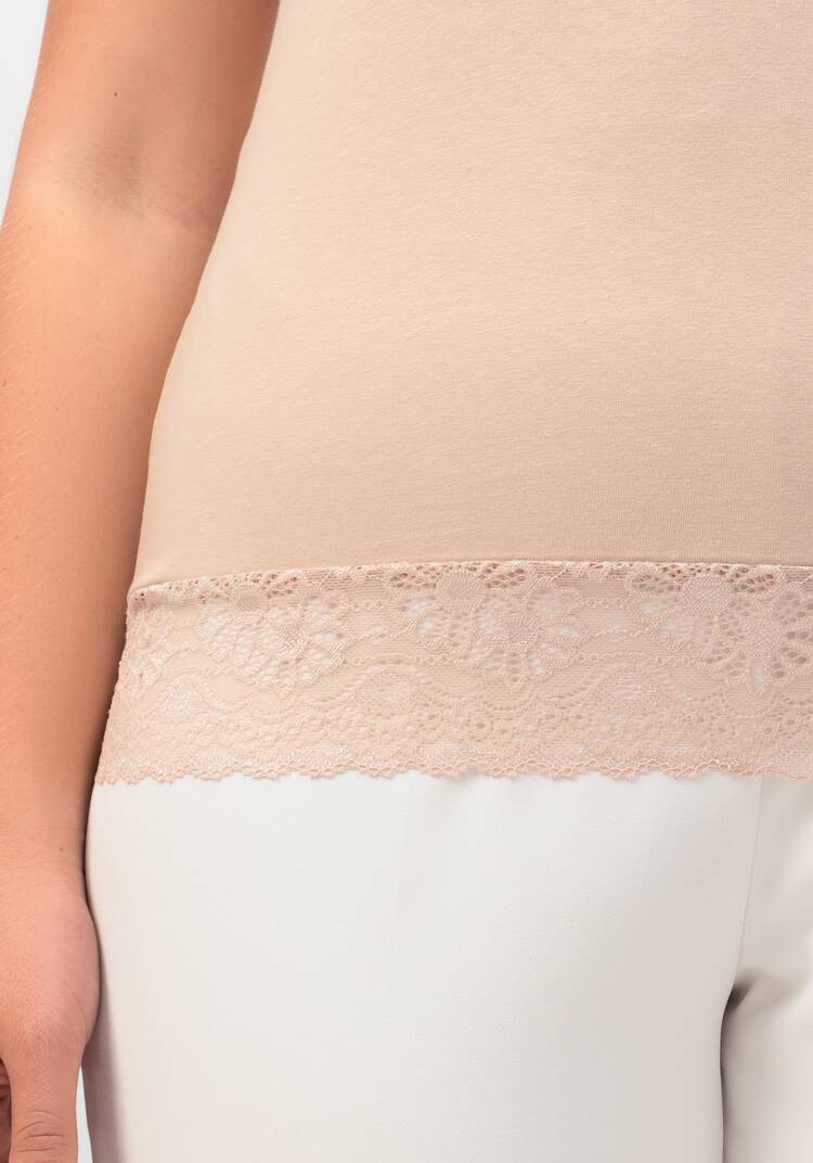 Майка с кружевом по низу Лайма шир.  750, рис. 11