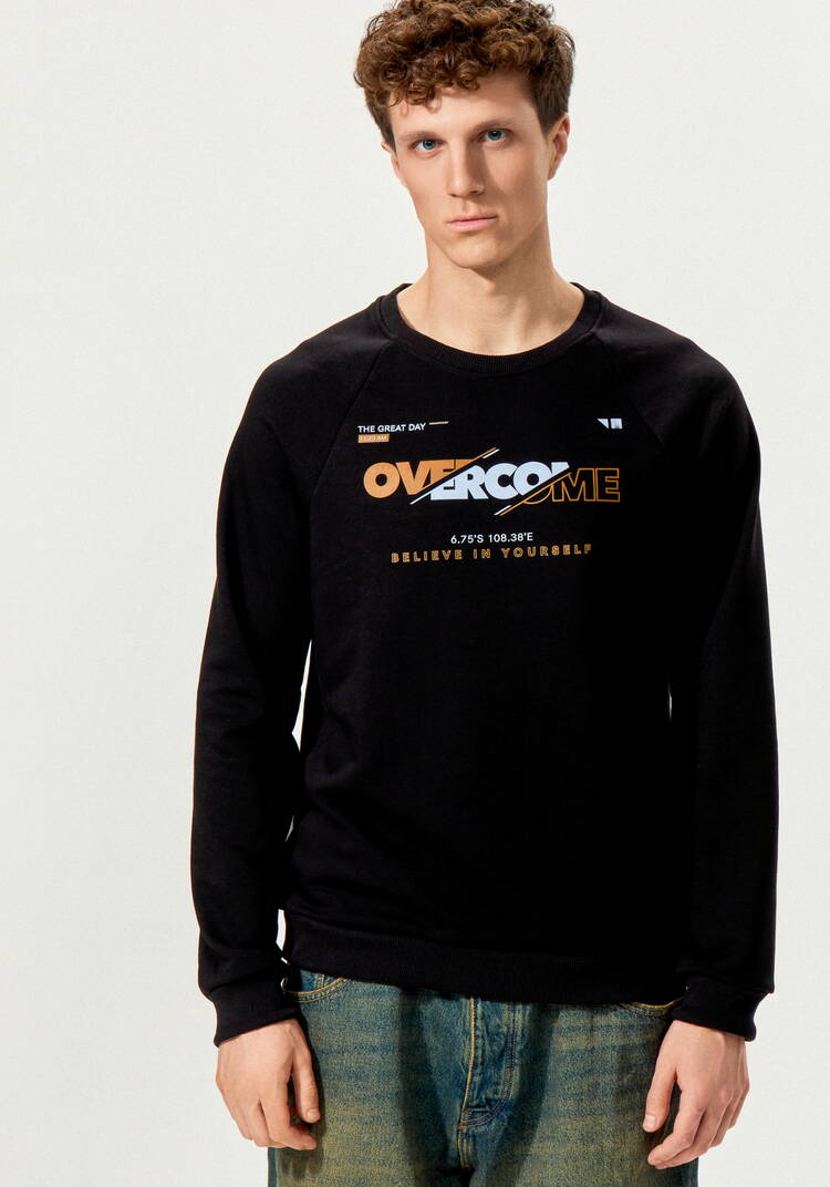 Свитшот с принтом на передней полочке шир.  750, рис. 19