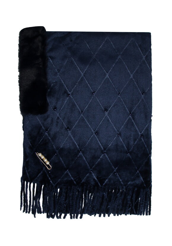 Накидка-палантин с жемчугом и булавкой шир.  580, рис. 36