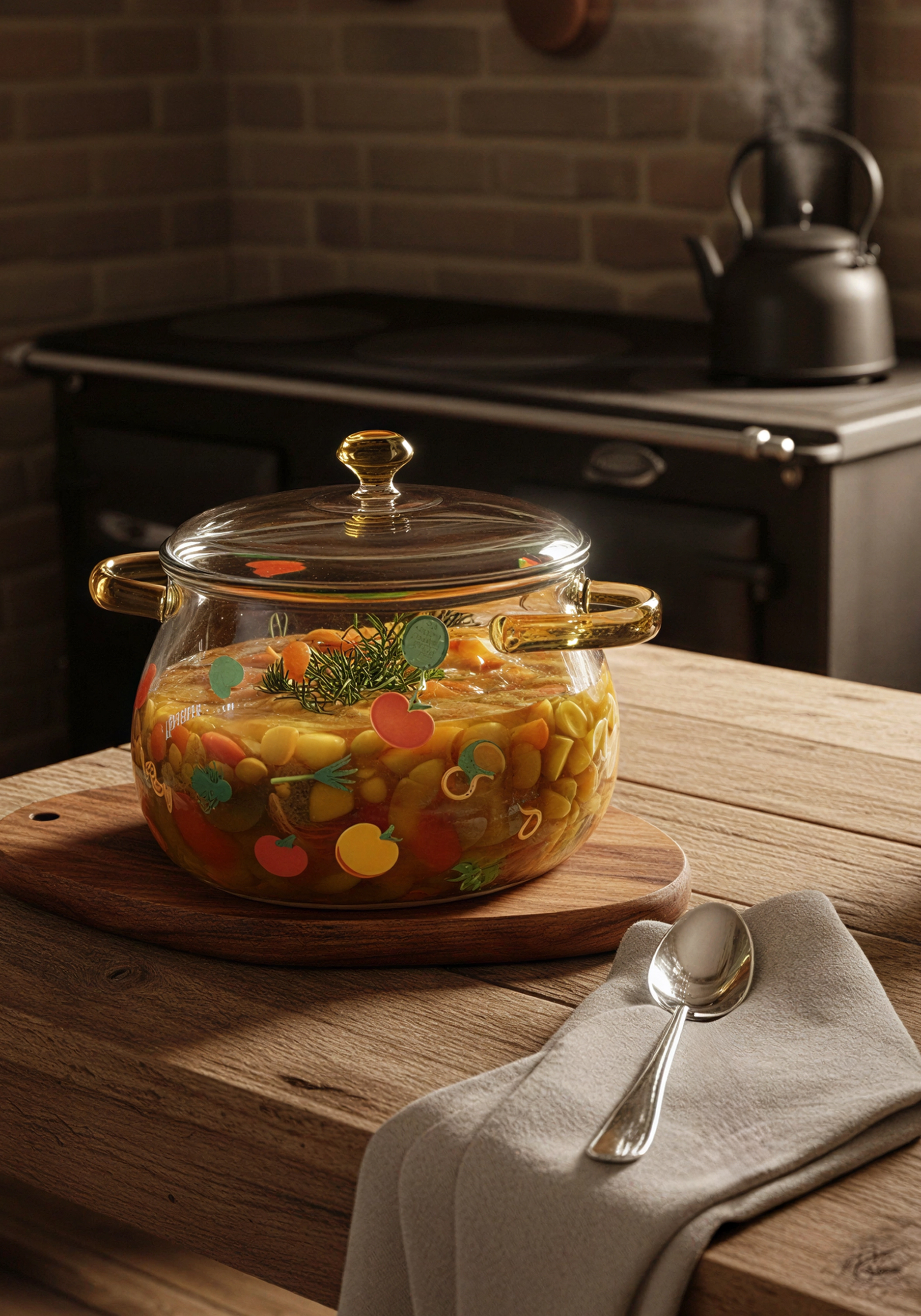 Кастрюля из огнестойкого стекла quotГрядка quot 1999₽