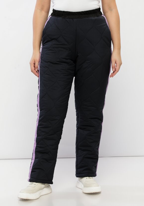 Брюки утепленные с лампасами шир.  580, рис. 21