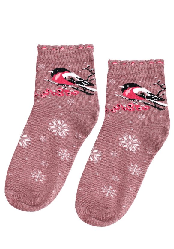 Набор носков 3 пары Снегири шир.  580, рис. 3