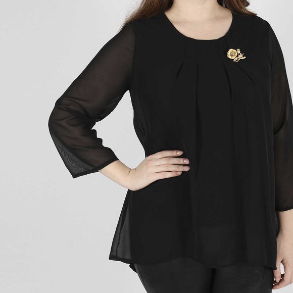 Туника свободного кроя с удлиненной спинкой шир.  580, рис. 6