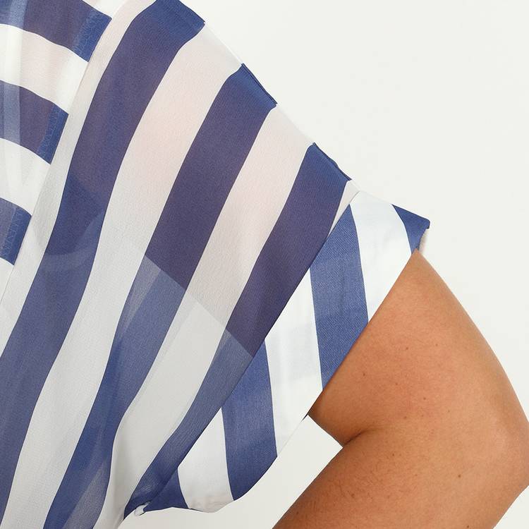 Платье в полоску с коротки рукавом шир.  750, рис. 5