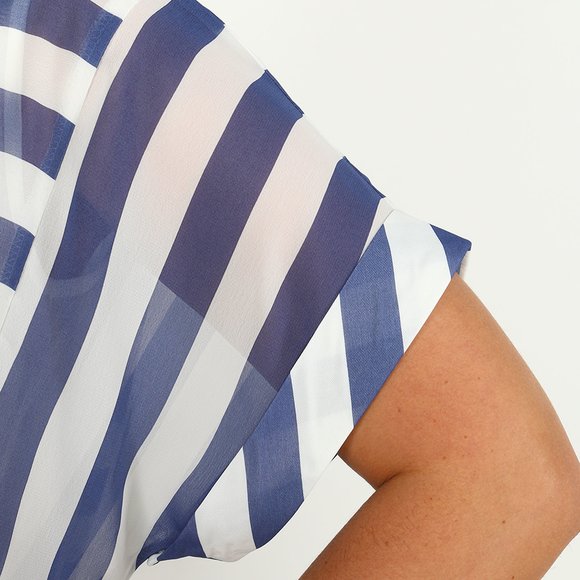 Платье в полоску с коротки рукавом шир.  580, рис. 5