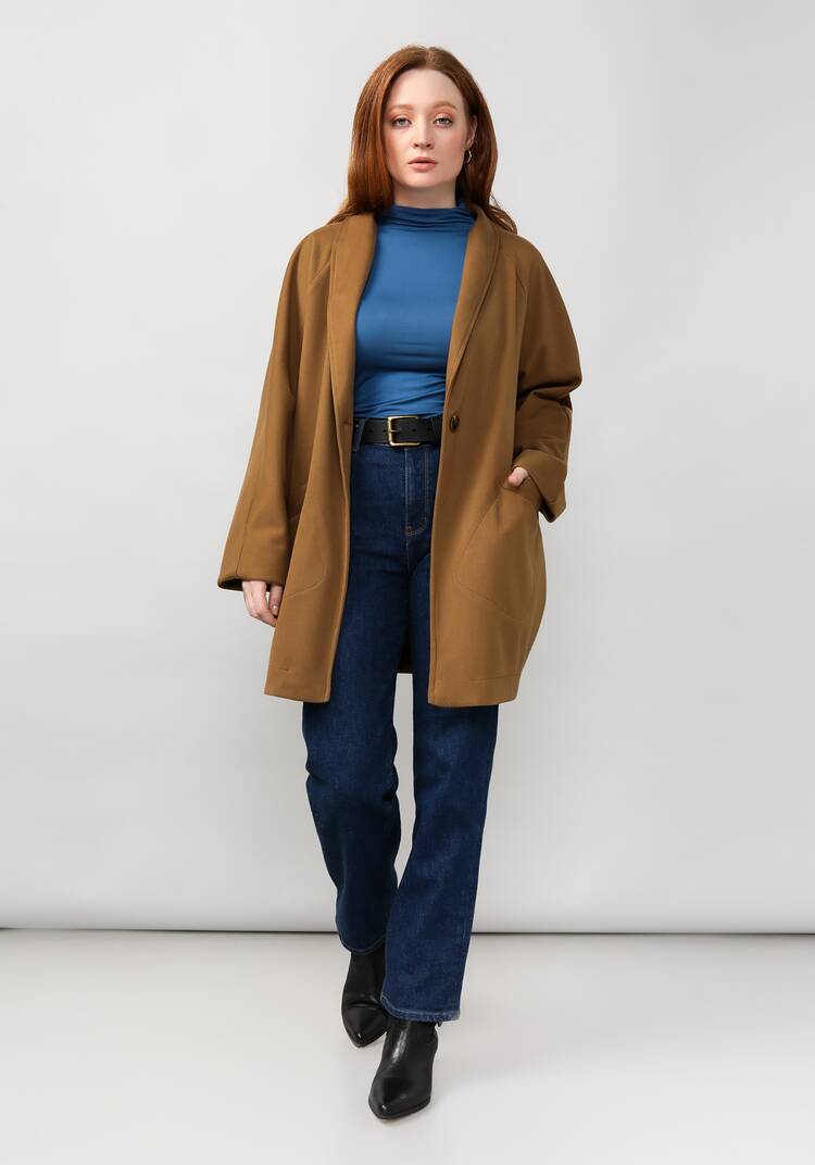 Кардиган оверсайз с воротником шаль шир.  750, рис. 17