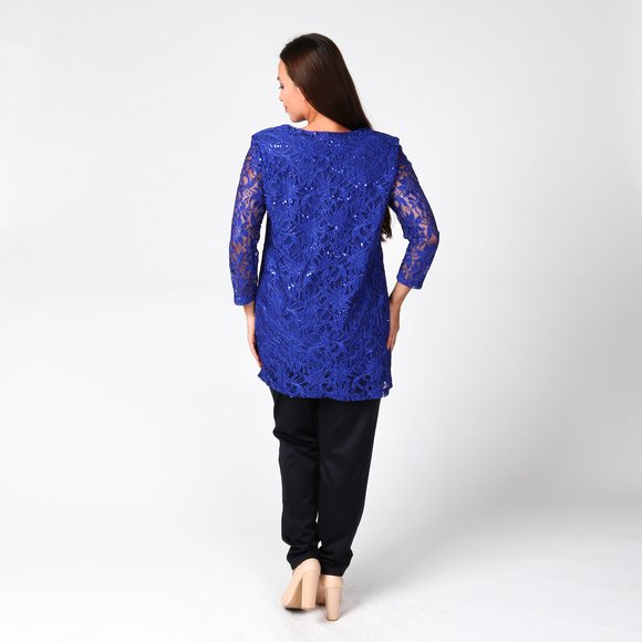 Туника из ажурной ткани шир.  580, рис. 20