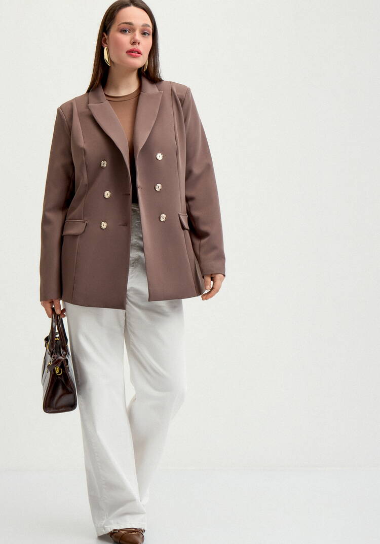 Пиджак двубортный шир.  750, рис. 19