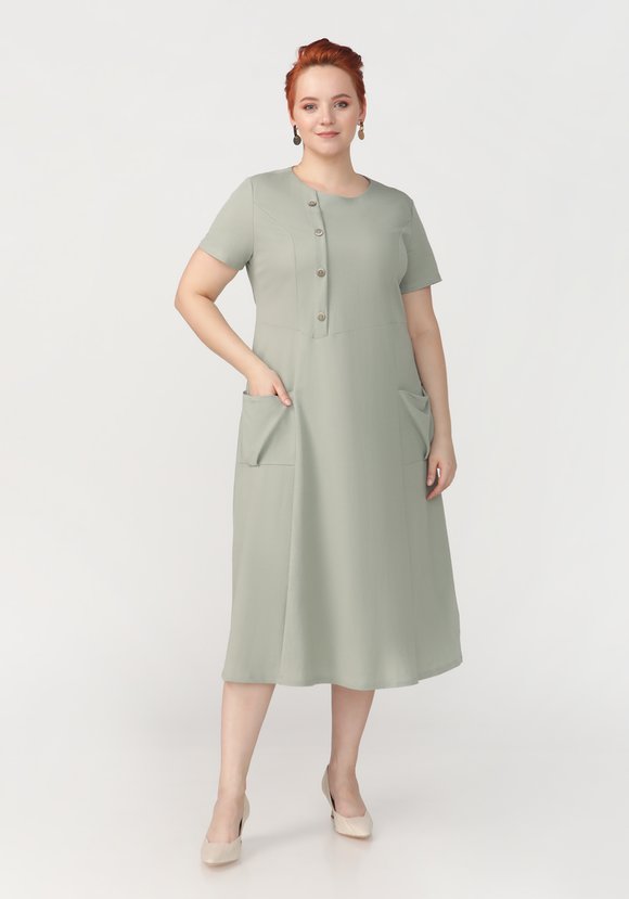 Платье свободного кроя Нинель шир.  580, рис. 3