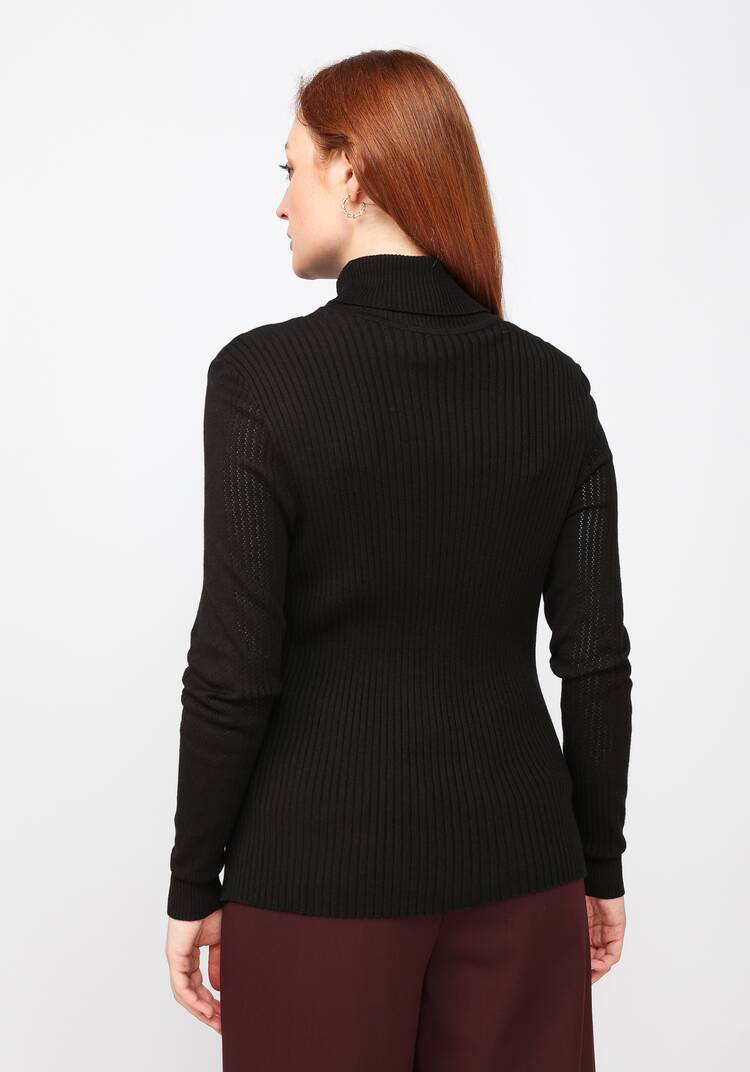 Водолазка из вискозы с ажурным узором шир.  750, рис. 38