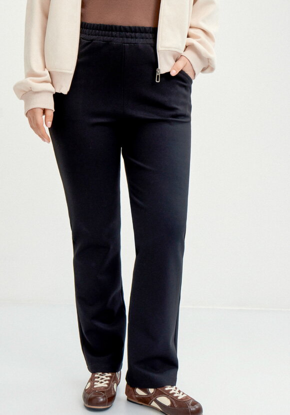 Брюки из джери с кокеткой по спинке шир.  580, рис. 7